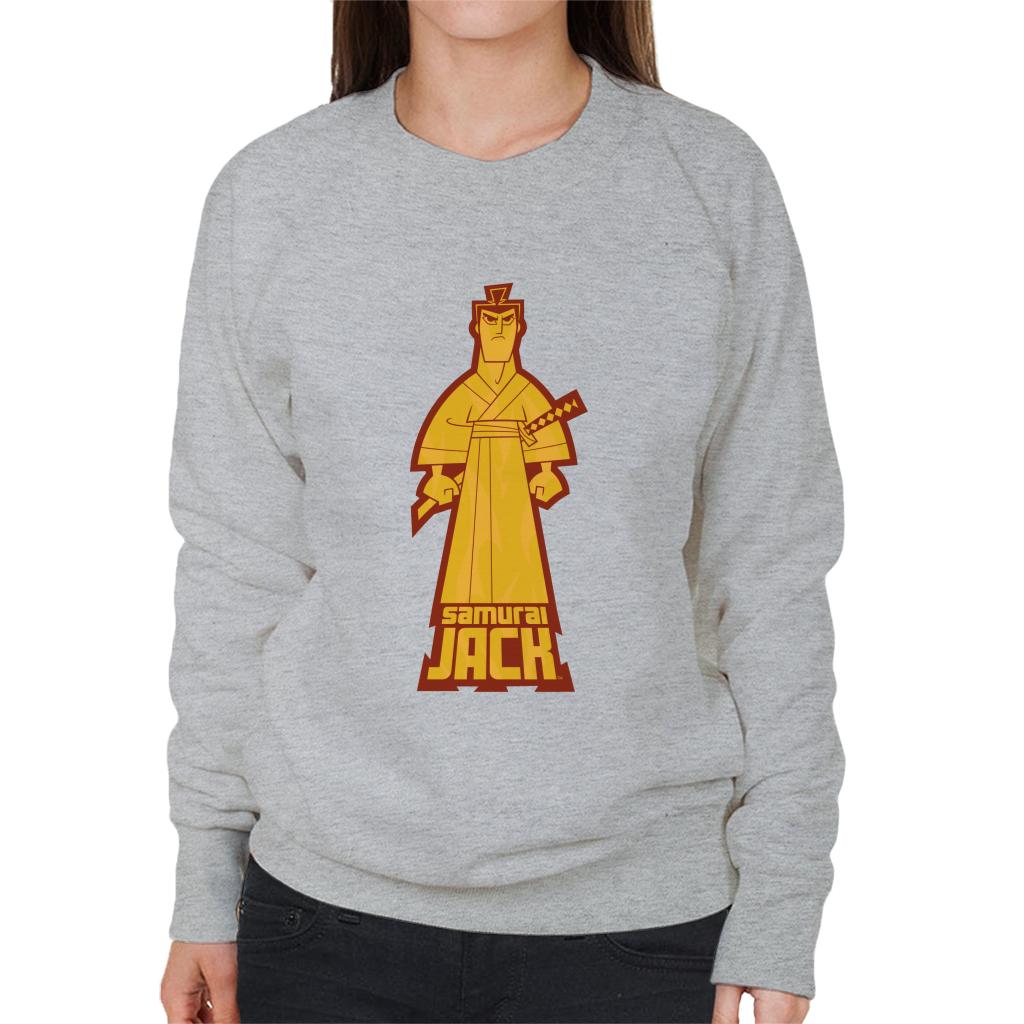 Samurai Jack Gold Pose Women's Sweatshirt-ALL + EVERY