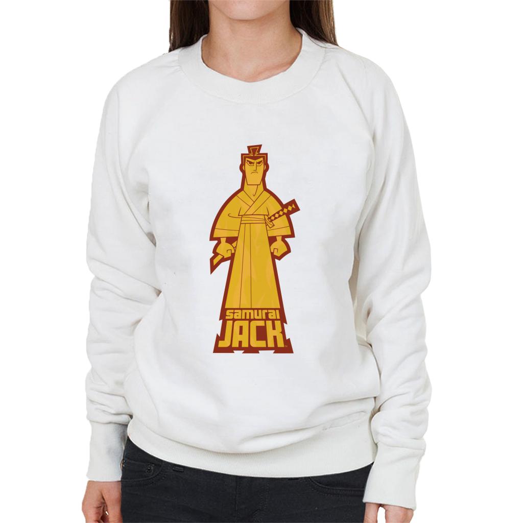 Samurai Jack Gold Pose Women's Sweatshirt-ALL + EVERY