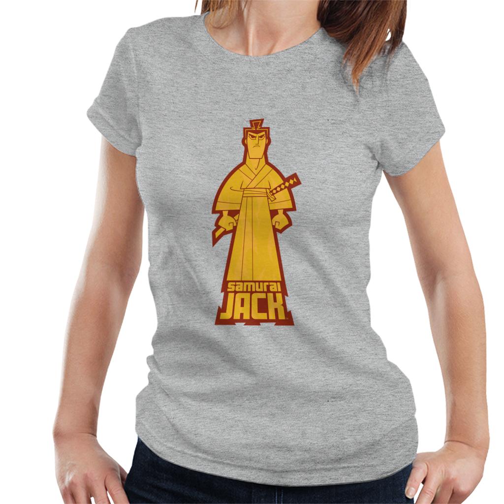 Samurai Jack Gold Pose Women's T-Shirt-ALL + EVERY