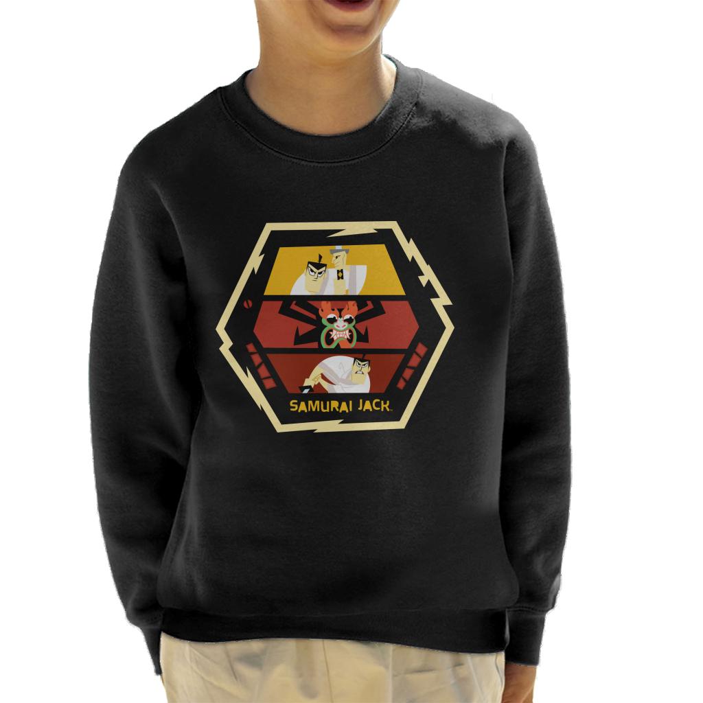 Samurai Jack Vs Aku Fight Montage Kid's Sweatshirt-ALL + EVERY