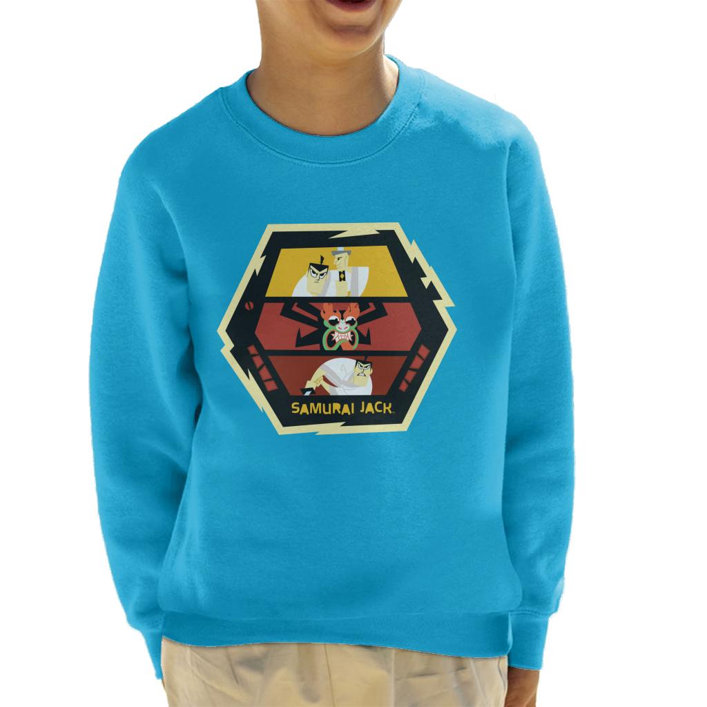 Samurai Jack Vs Aku Fight Montage Kid's Sweatshirt-ALL + EVERY