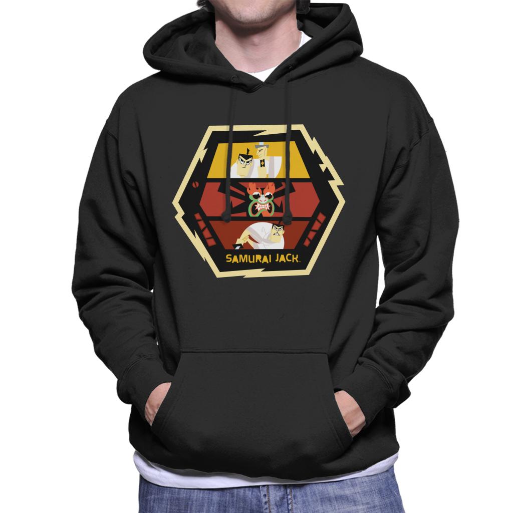 Samurai Jack Vs Aku Fight Montage Men's Hooded Sweatshirt-ALL + EVERY