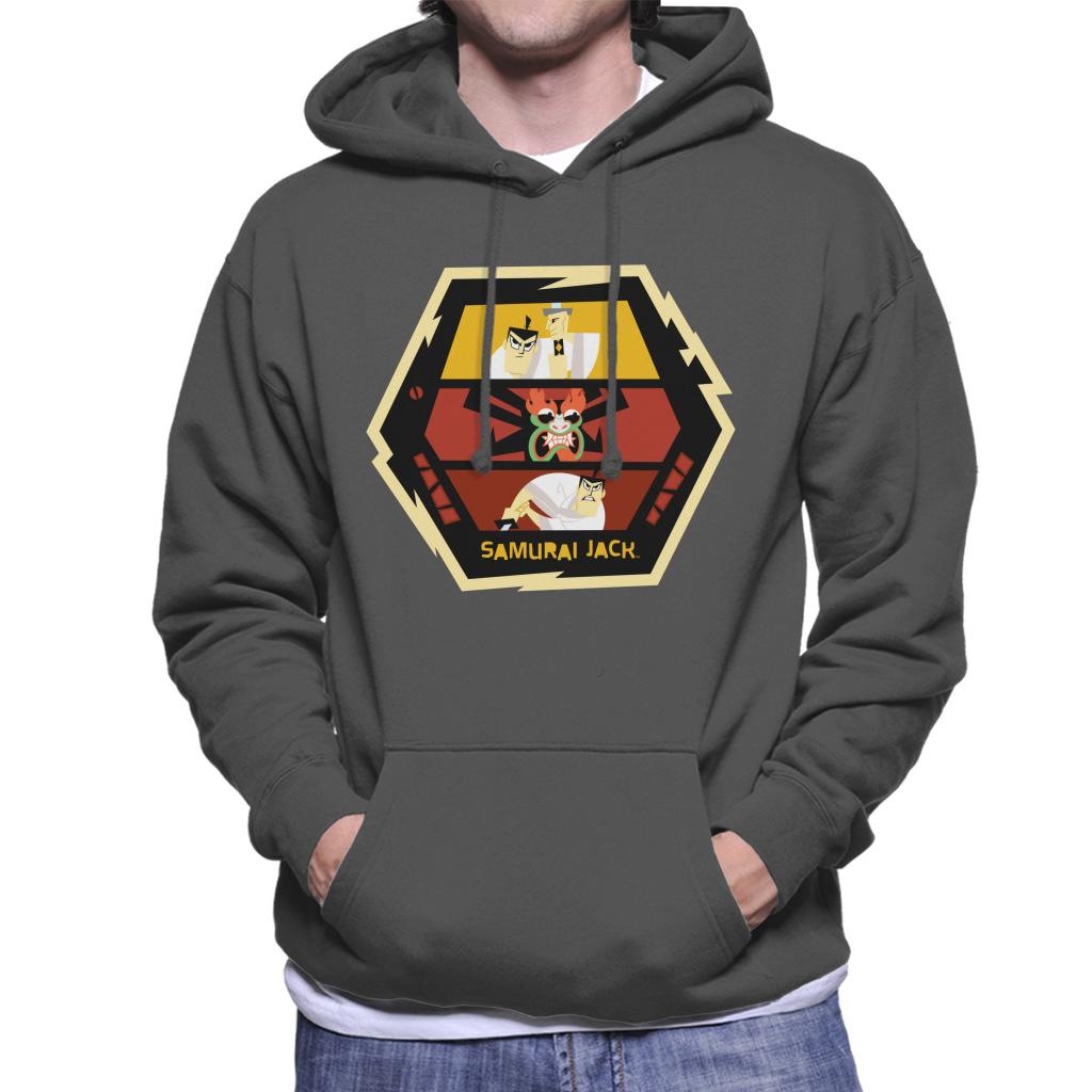 Samurai Jack Vs Aku Fight Montage Men's Hooded Sweatshirt-ALL + EVERY