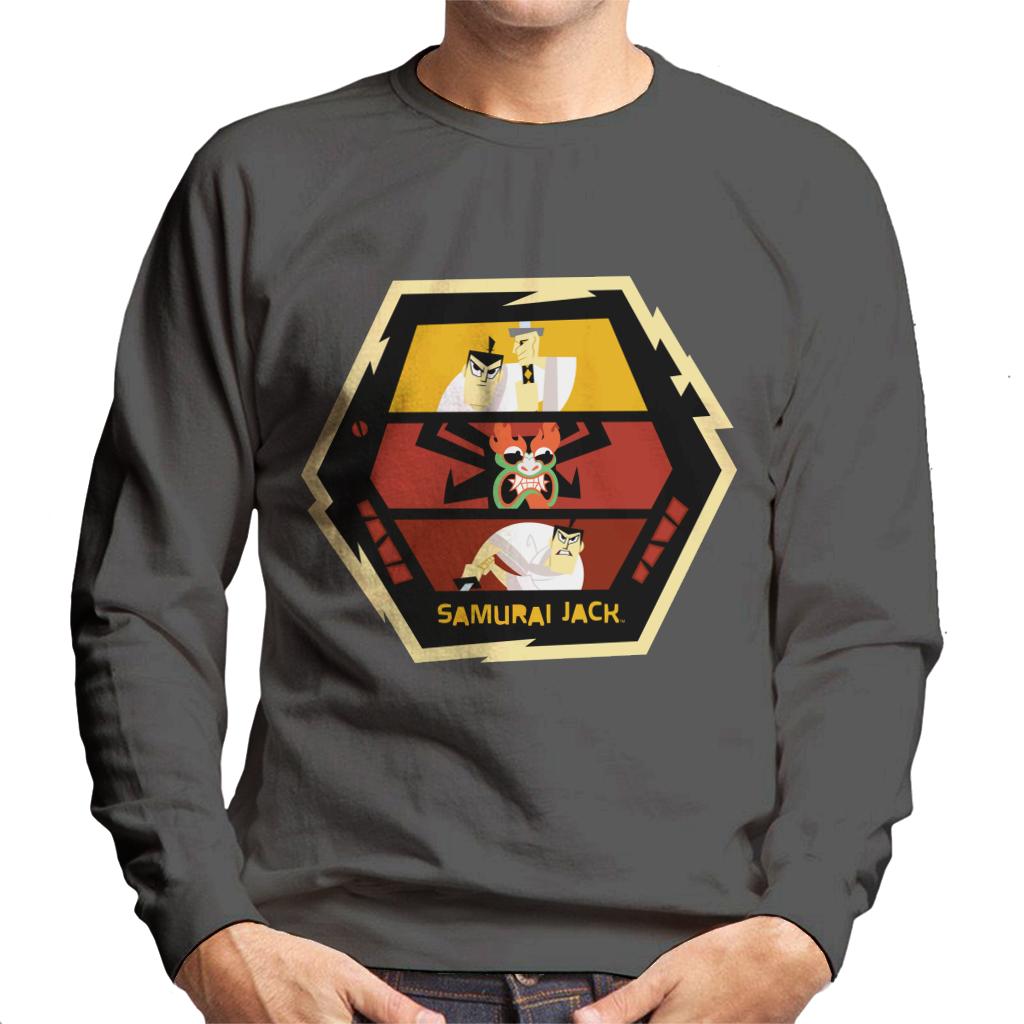 Samurai Jack Vs Aku Fight Montage Men's Sweatshirt-ALL + EVERY