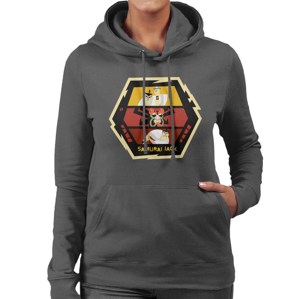 Samurai Jack Vs Aku Fight Montage Women's Hooded Sweatshirt-ALL + EVERY