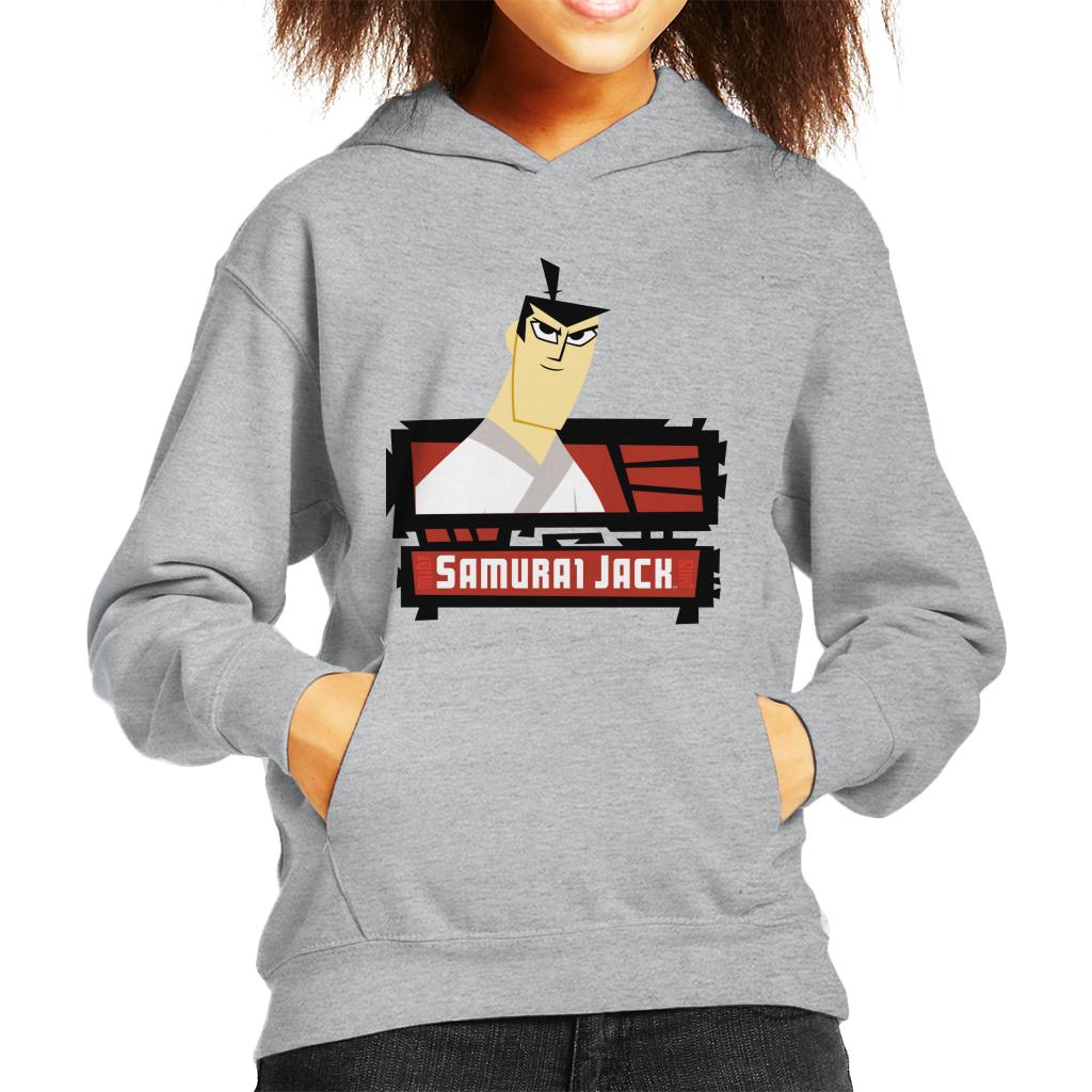 Samurai Jack Smirk Kid's Hooded Sweatshirt-ALL + EVERY