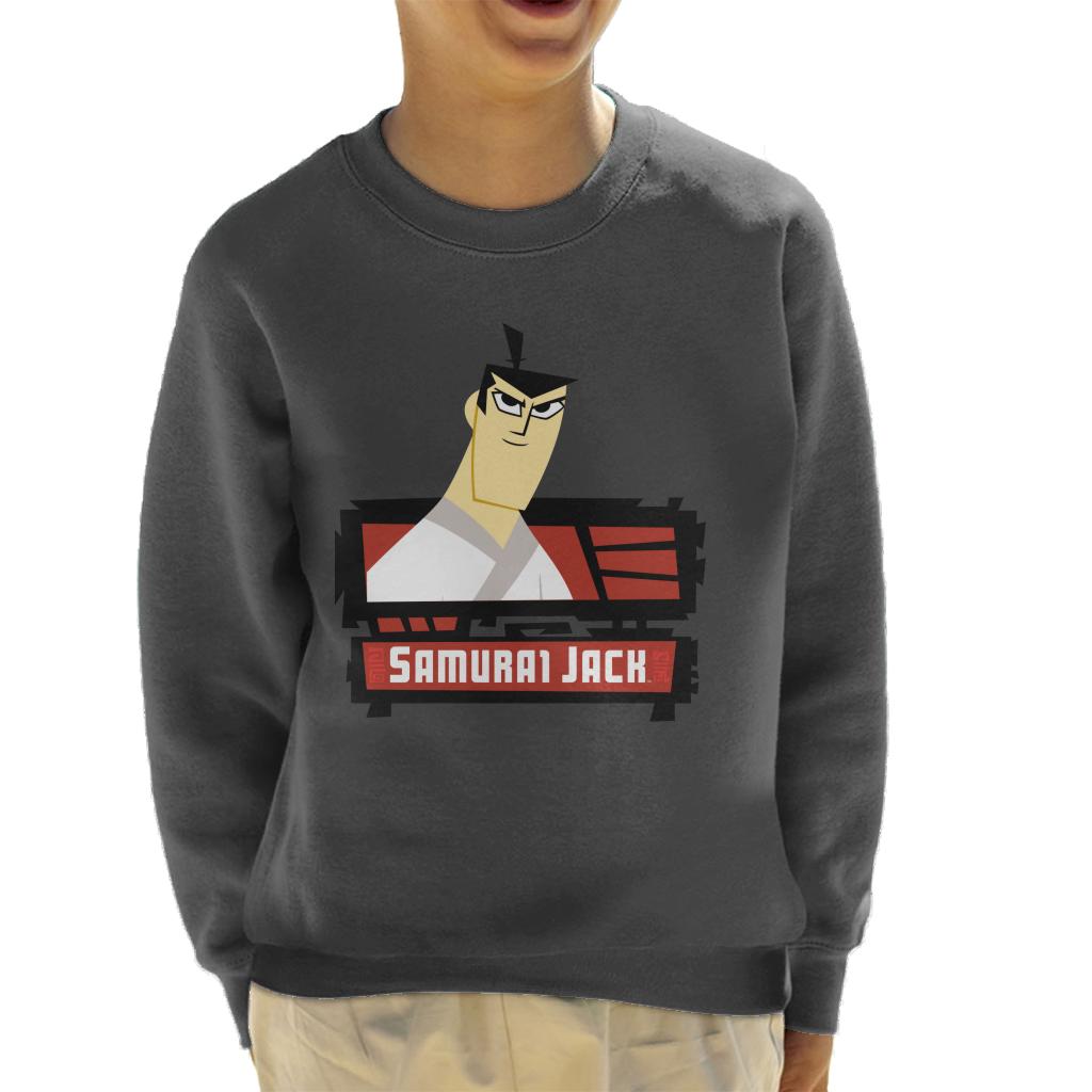 Samurai Jack Smirk Kid's Sweatshirt-ALL + EVERY