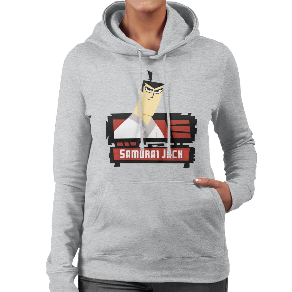 Samurai Jack Smirk Women's Hooded Sweatshirt-ALL + EVERY