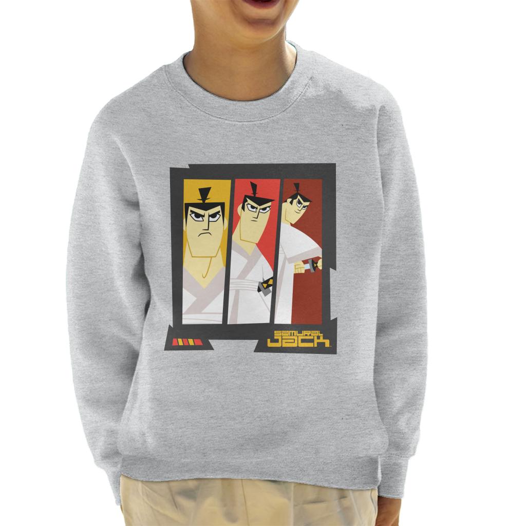 Samurai Jack Drawing Katana Montage Kid's Sweatshirt-ALL + EVERY