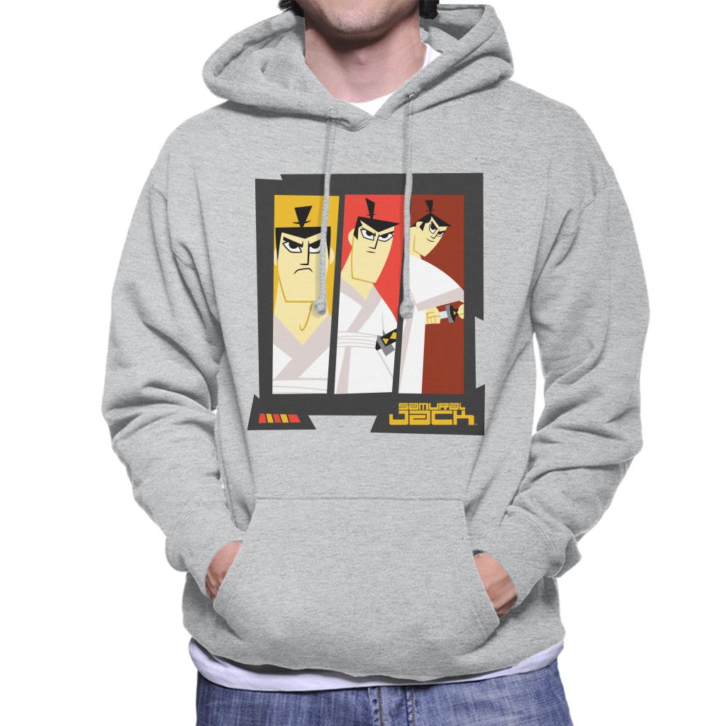 Samurai Jack Drawing Katana Montage Men's Hooded Sweatshirt-ALL + EVERY