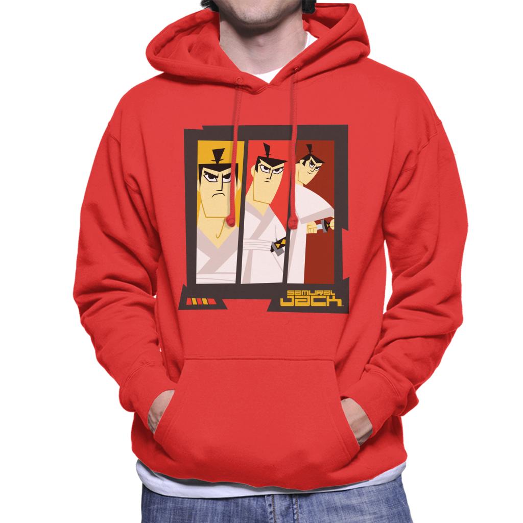 Samurai Jack Drawing Katana Montage Men's Hooded Sweatshirt-ALL + EVERY