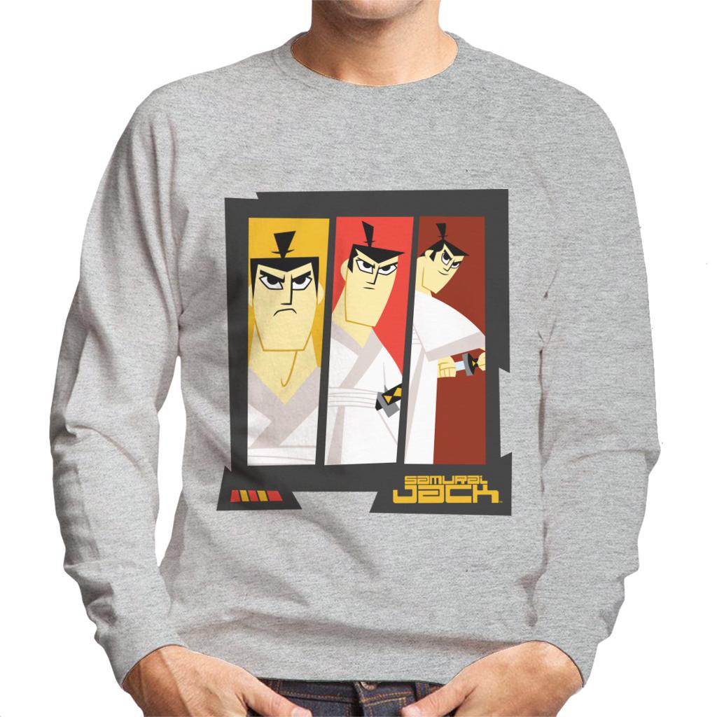 Samurai Jack Drawing Katana Montage Men's Sweatshirt-ALL + EVERY