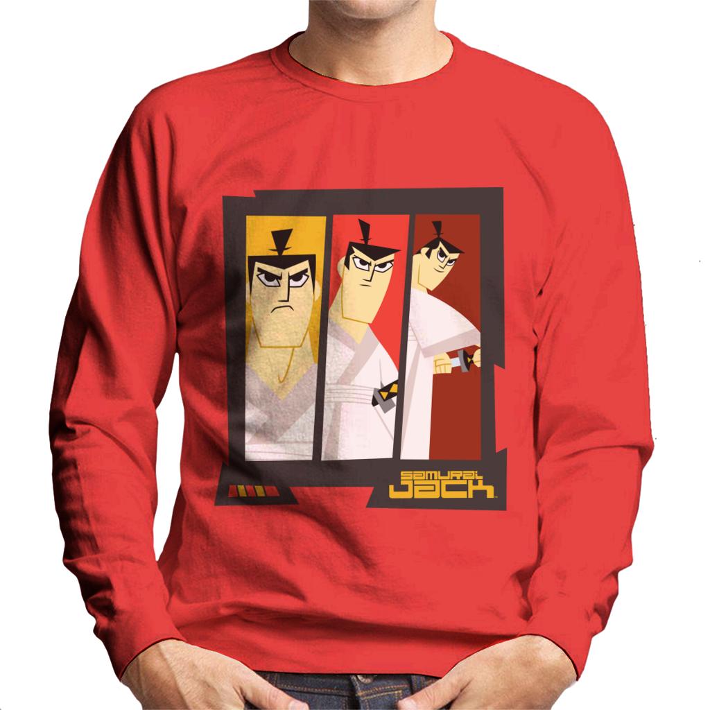 Samurai Jack Drawing Katana Montage Men's Sweatshirt-ALL + EVERY