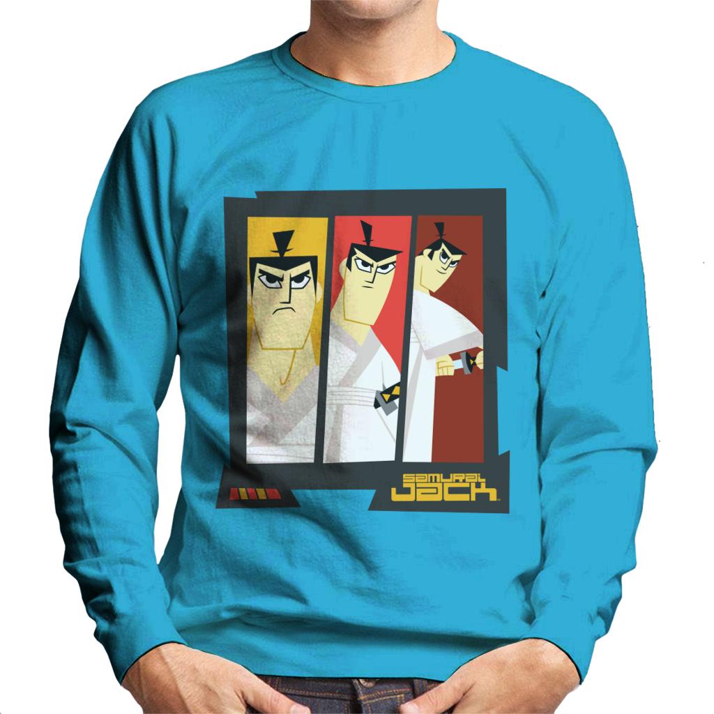 Samurai Jack Drawing Katana Montage Men's Sweatshirt-ALL + EVERY