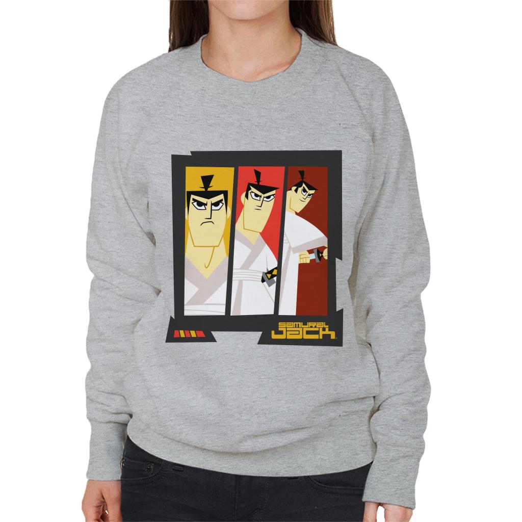 Samurai Jack Drawing Katana Montage Women's Sweatshirt-ALL + EVERY