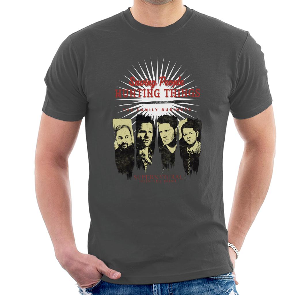 Supernatural Saving People Hunting Things Men's T-Shirt-ALL + EVERY