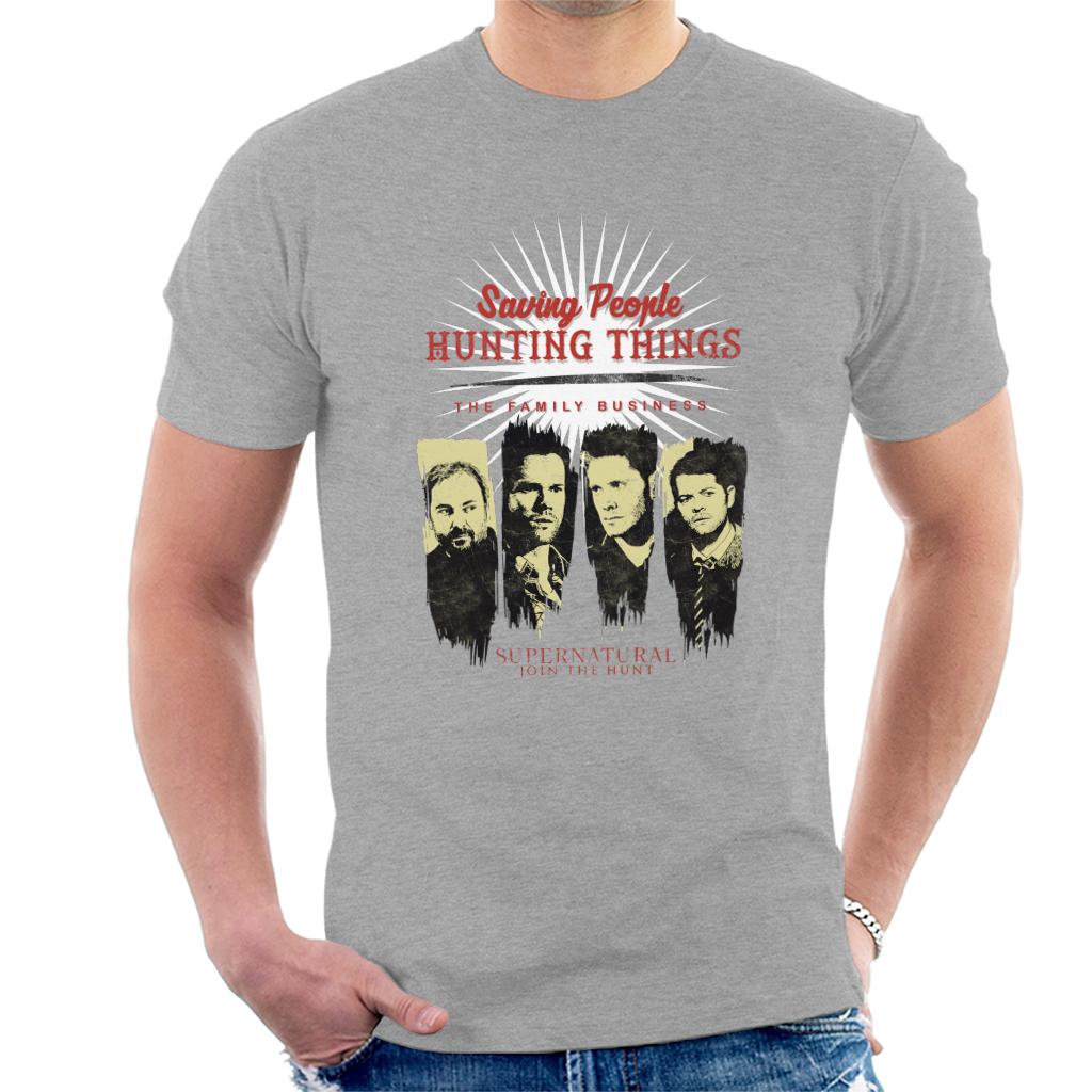 Supernatural Saving People Hunting Things Men's T-Shirt-ALL + EVERY