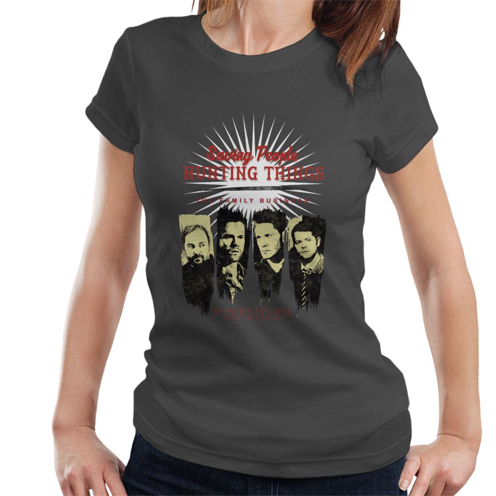 Supernatural Saving People Hunting Things Women's T-Shirt-ALL + EVERY