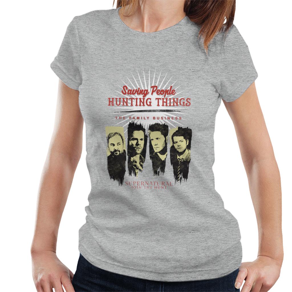 Supernatural Saving People Hunting Things Women's T-Shirt-ALL + EVERY