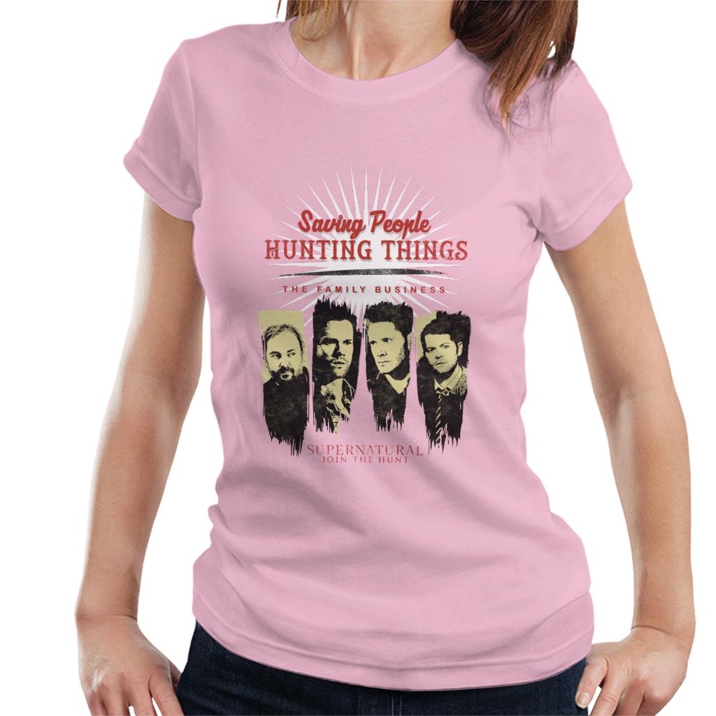 Supernatural Saving People Hunting Things Women's T-Shirt-ALL + EVERY