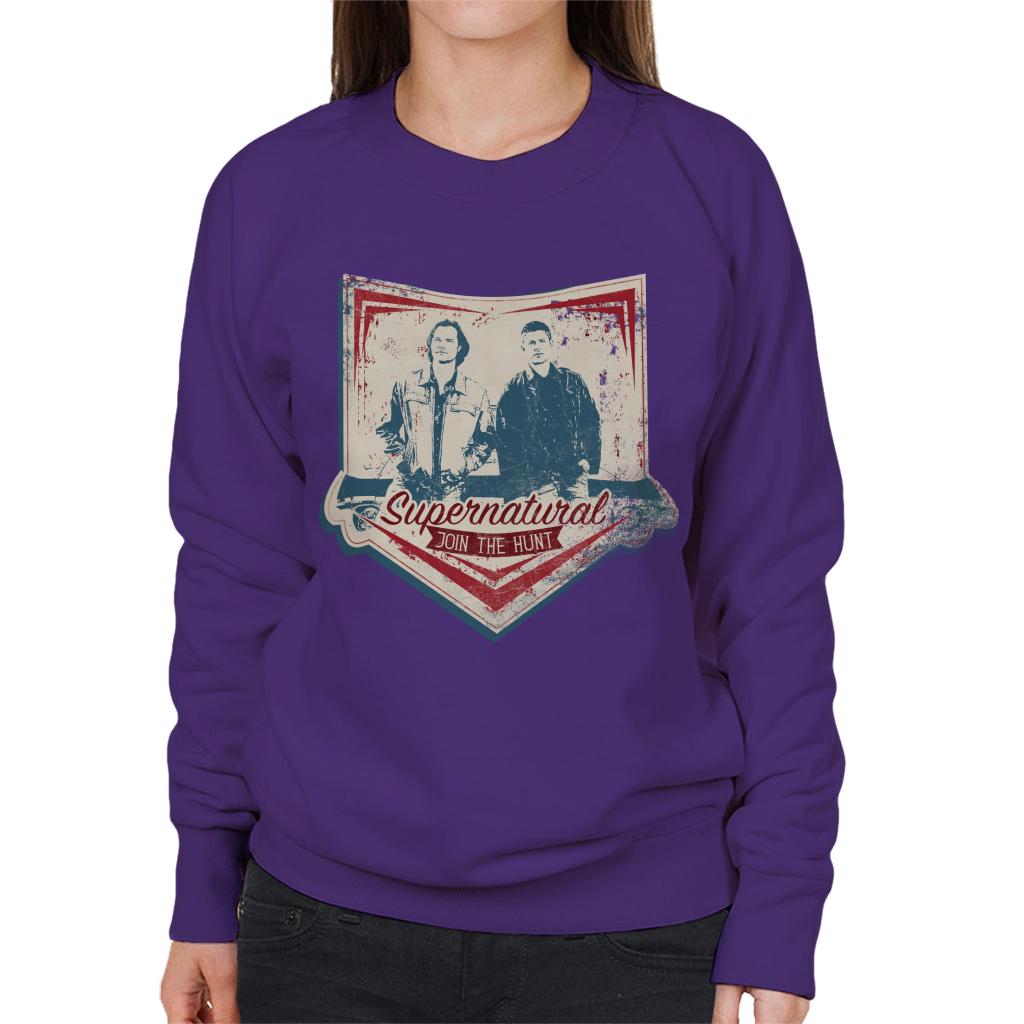 Supernatural Join The Hunt Sam And Dean Women's Sweatshirt-ALL + EVERY