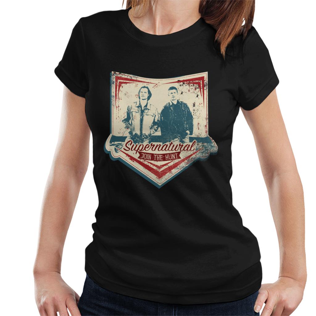 Supernatural Join The Hunt Sam And Dean Women's T-Shirt-ALL + EVERY