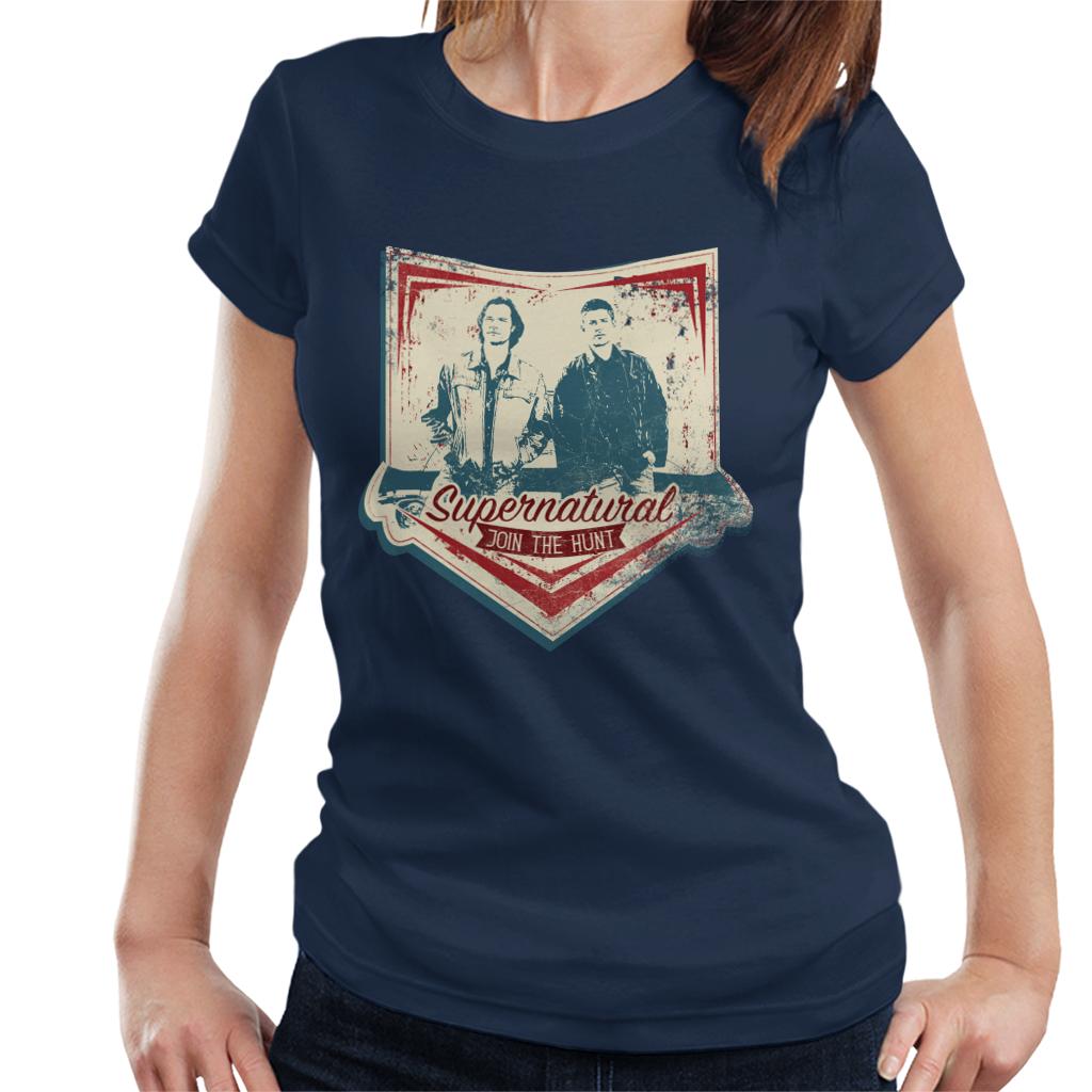 Supernatural Join The Hunt Sam And Dean Women's T-Shirt-ALL + EVERY