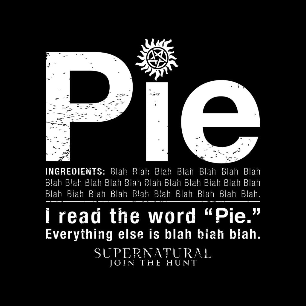 Supernatural I Read The Word Pie Men's T-Shirt-ALL + EVERY