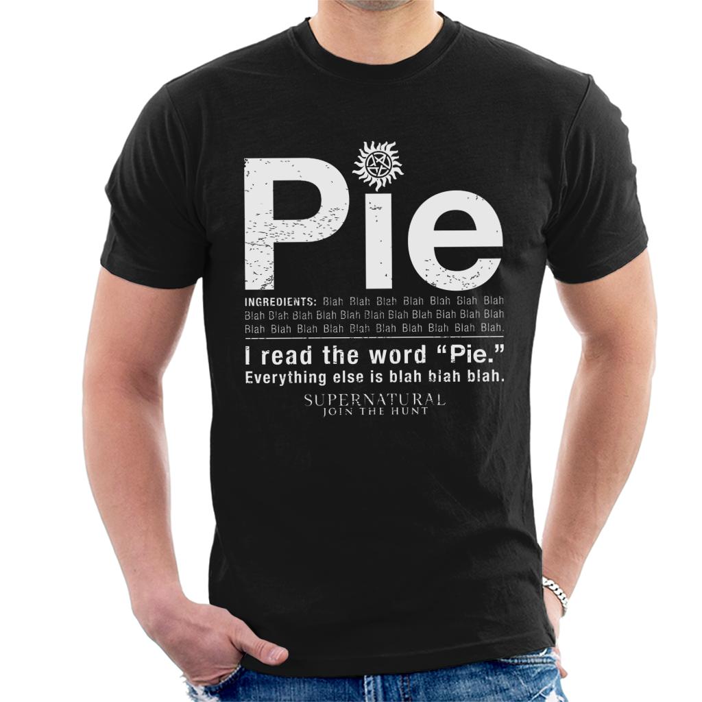 Supernatural I Read The Word Pie Men's T-Shirt-ALL + EVERY