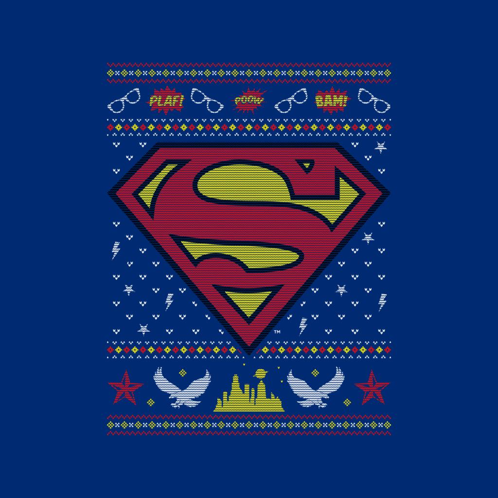 Superman Christmas Pattern Kid's T-Shirt-ALL + EVERY