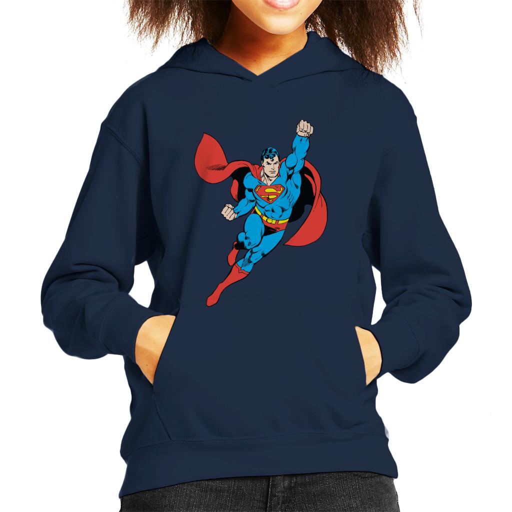 Superman To The Rescue Kid's Hooded Sweatshirt-ALL + EVERY