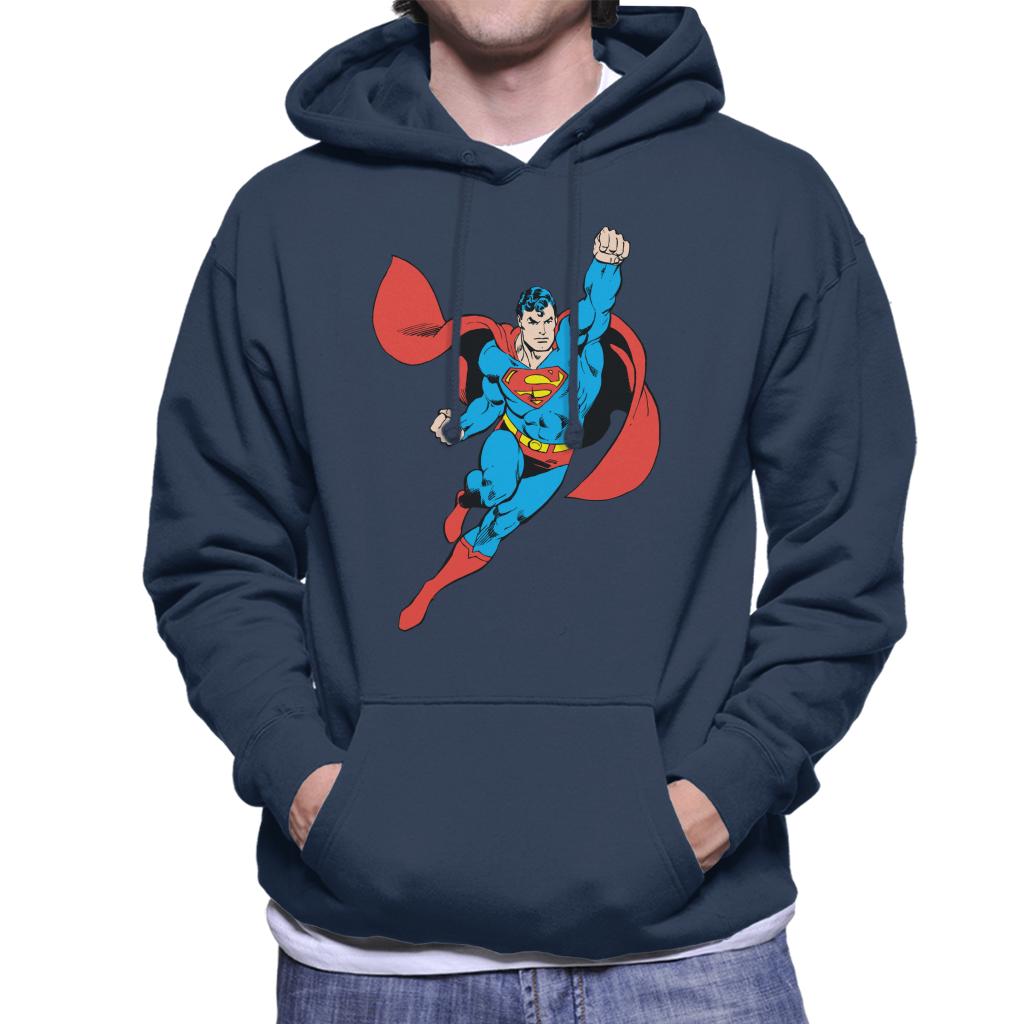 Superman To The Rescue Men's Hooded Sweatshirt-ALL + EVERY