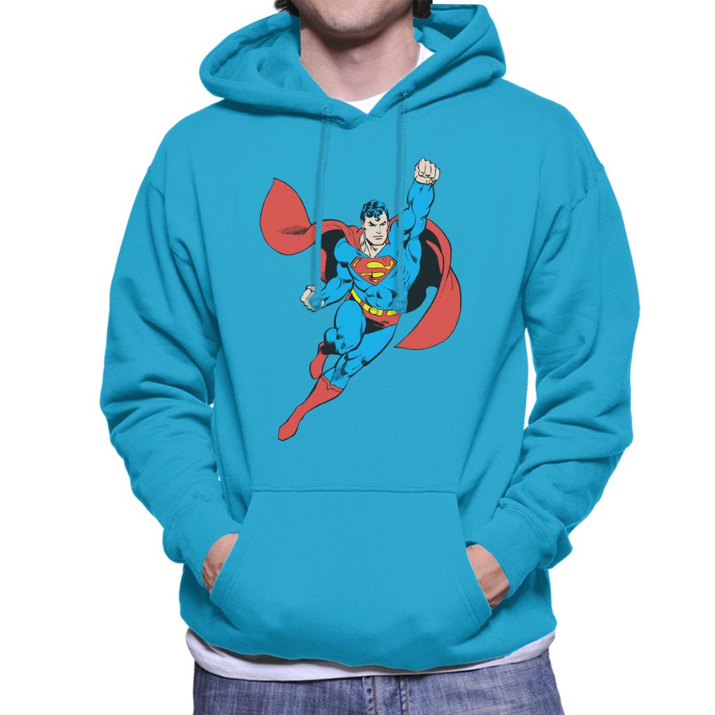 Superman To The Rescue Men's Hooded Sweatshirt-ALL + EVERY