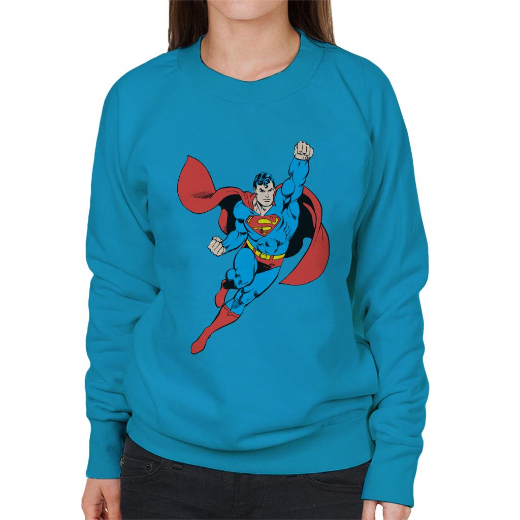 Superman To The Rescue Women's Sweatshirt-ALL + EVERY