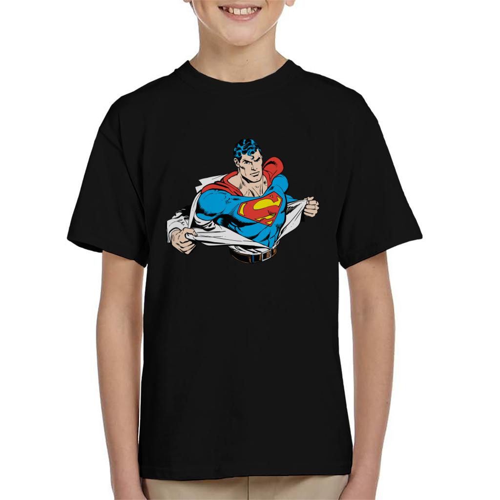 Superman Suit Reveal Kid's T-Shirt-ALL + EVERY