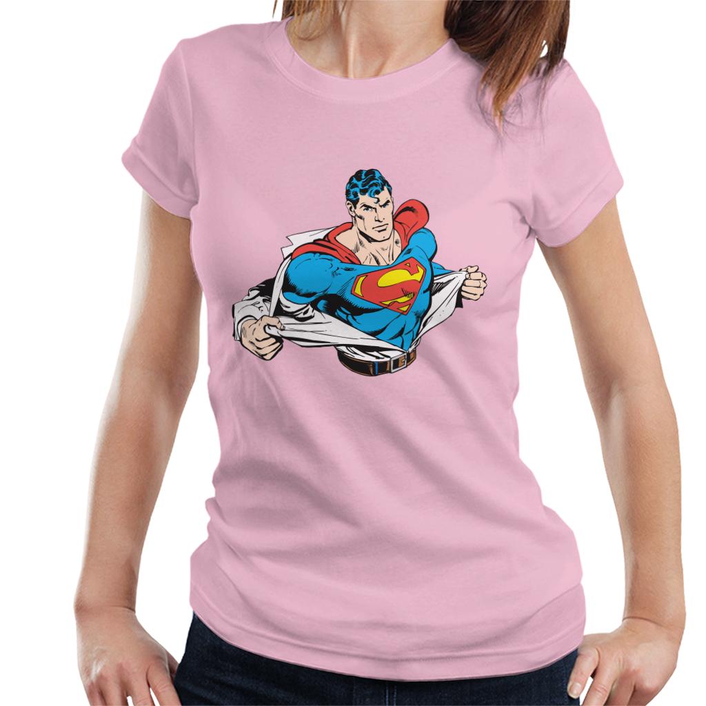 Superman Suit Reveal Women's T-Shirt-ALL + EVERY