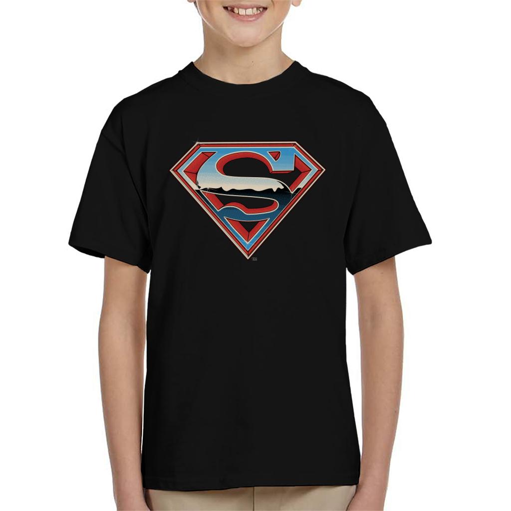 Superman Sparkling Logo Kid's T-Shirt-ALL + EVERY