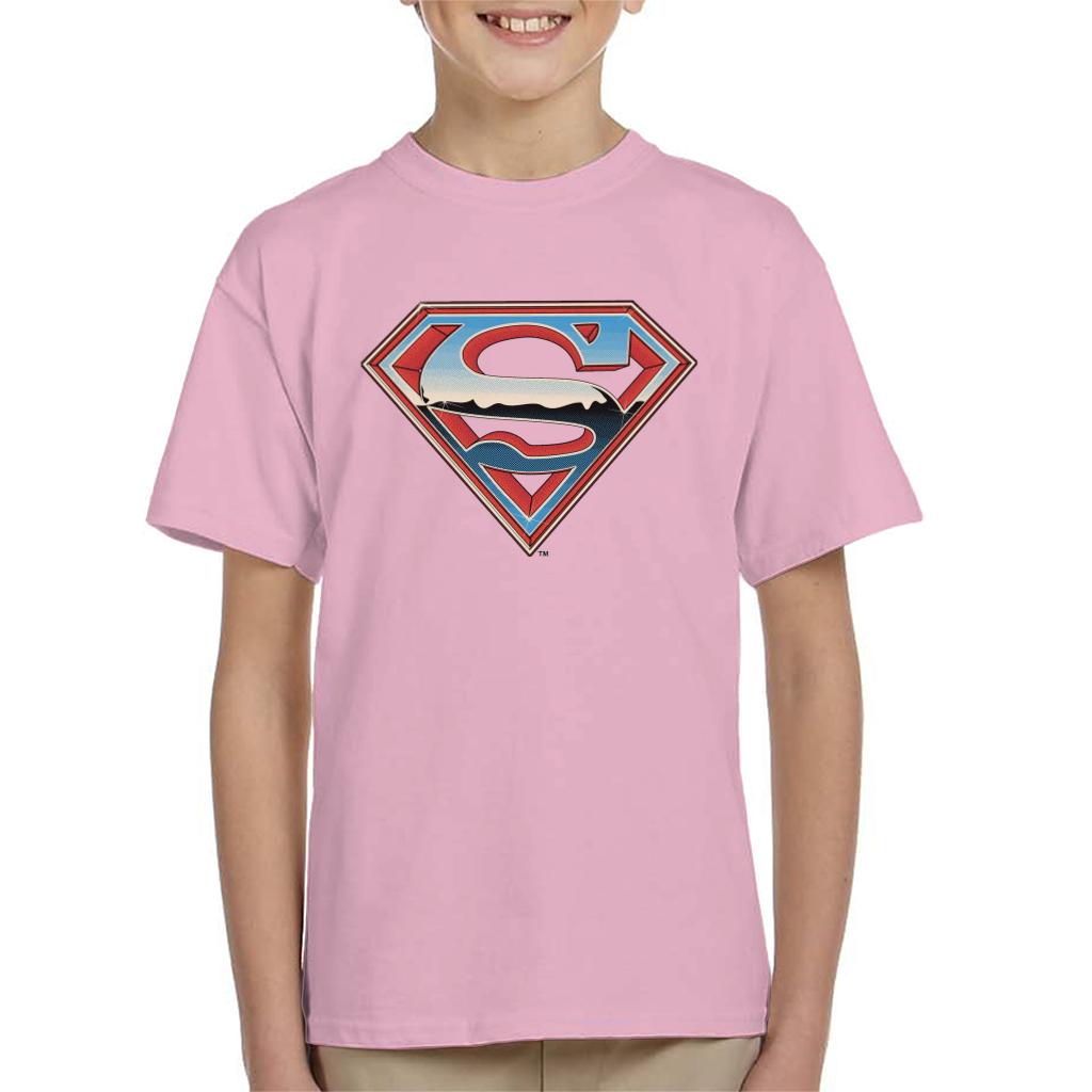 Superman Sparkling Logo Kid's T-Shirt-ALL + EVERY