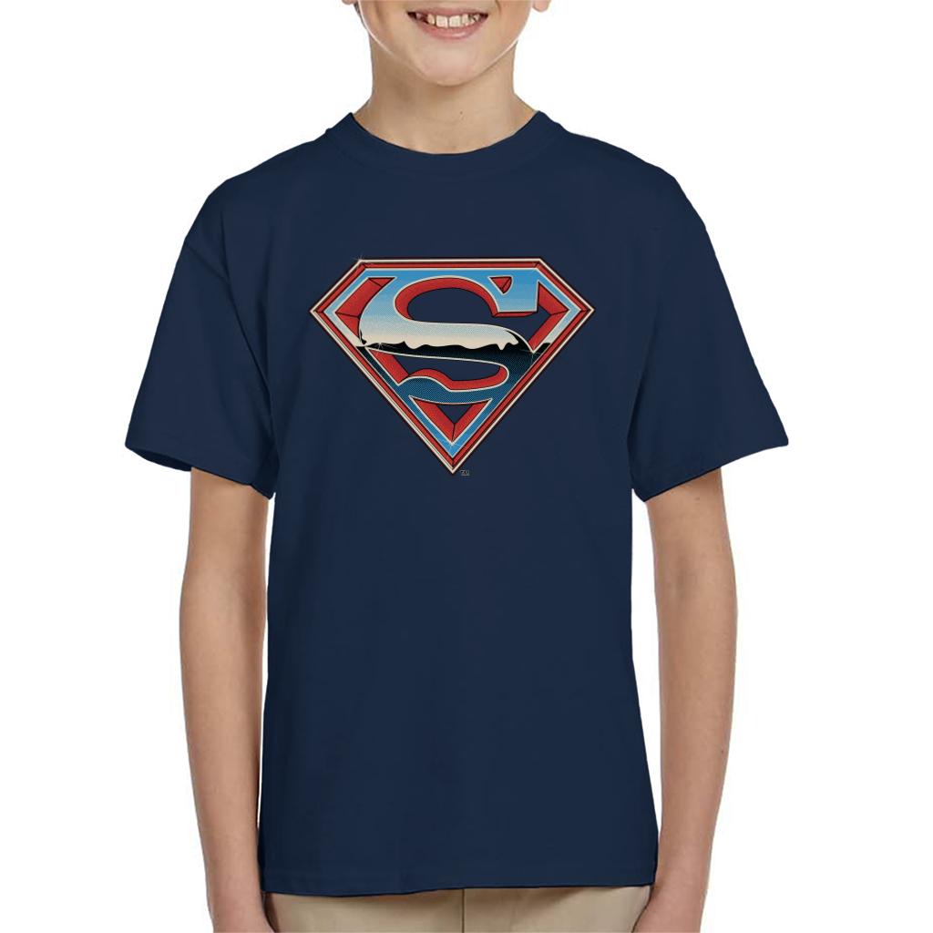 Superman Sparkling Logo Kid's T-Shirt-ALL + EVERY