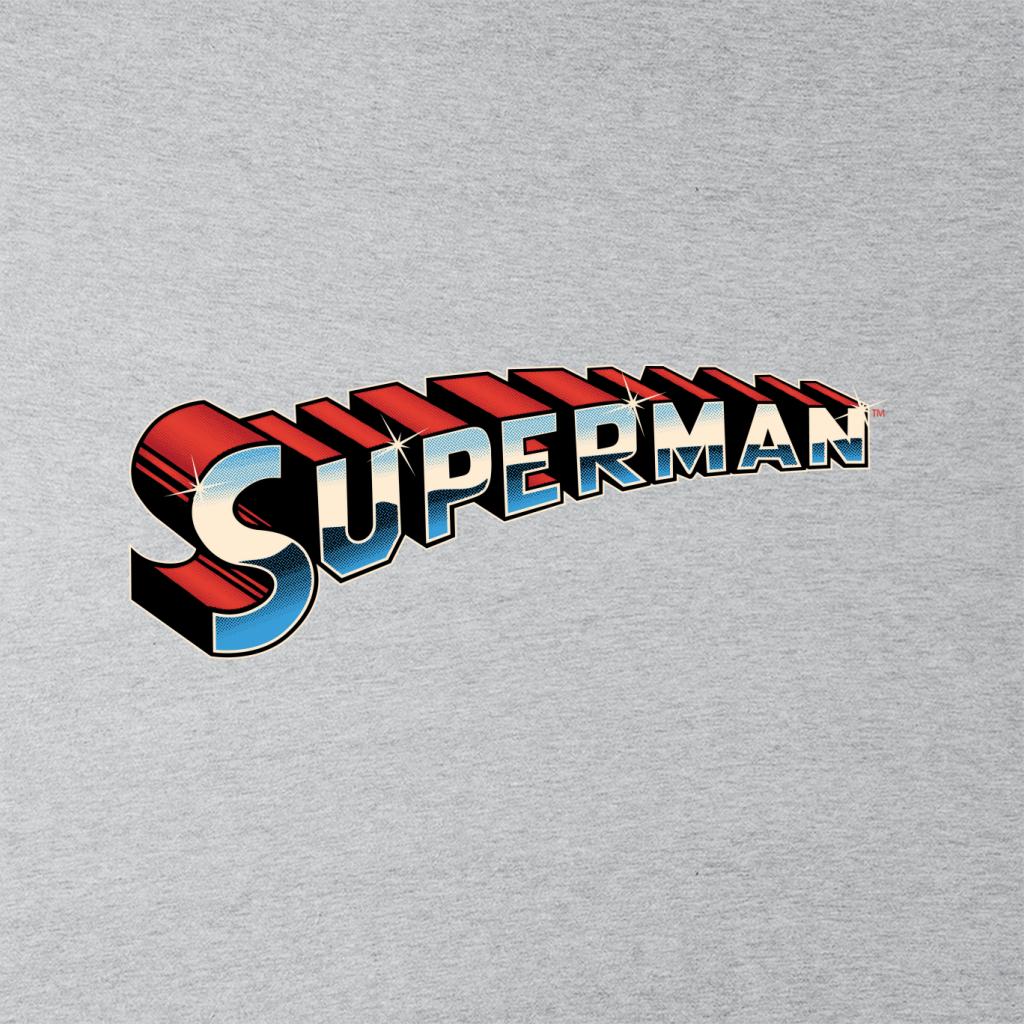 Superman 3D Text Logo Men's T-Shirt-ALL + EVERY