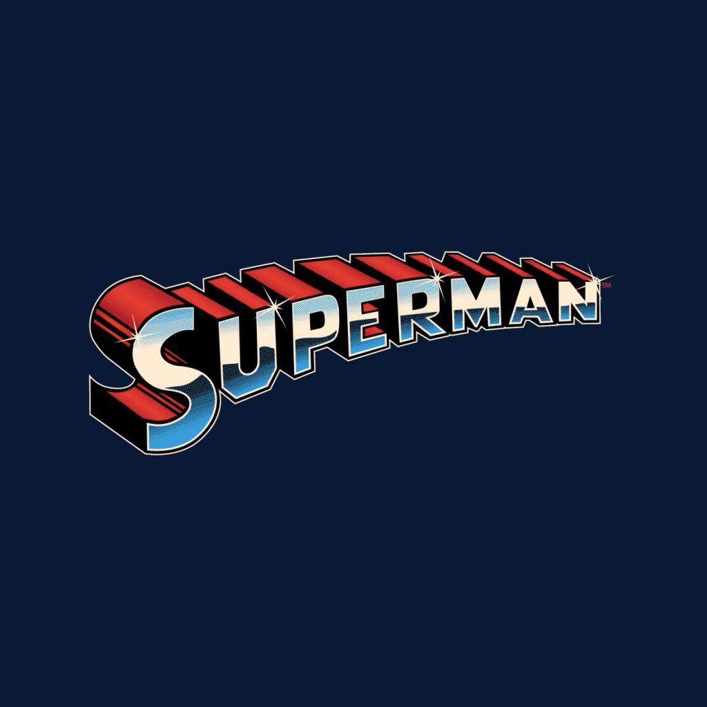 Superman 3D Text Logo Kid's Sweatshirt-ALL + EVERY