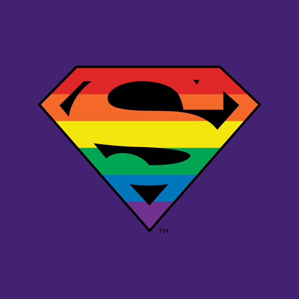 Superman Rainbow Logo Kid's T-Shirt-ALL + EVERY