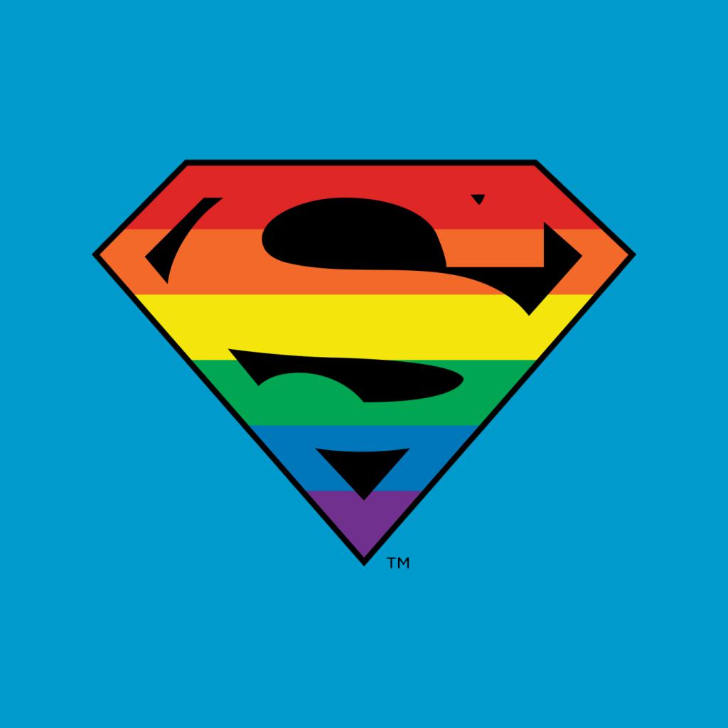 Superman Rainbow Logo Kid's T-Shirt-ALL + EVERY