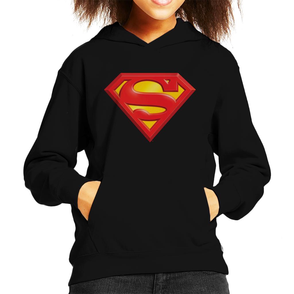 Superman Classic Logo Kid's Hooded Sweatshirt-ALL + EVERY