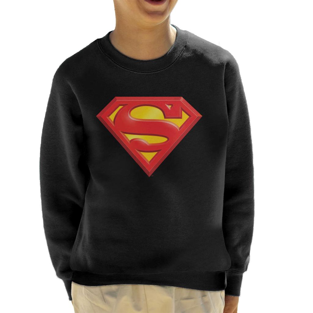 Superman Classic Logo Kid's Sweatshirt-ALL + EVERY