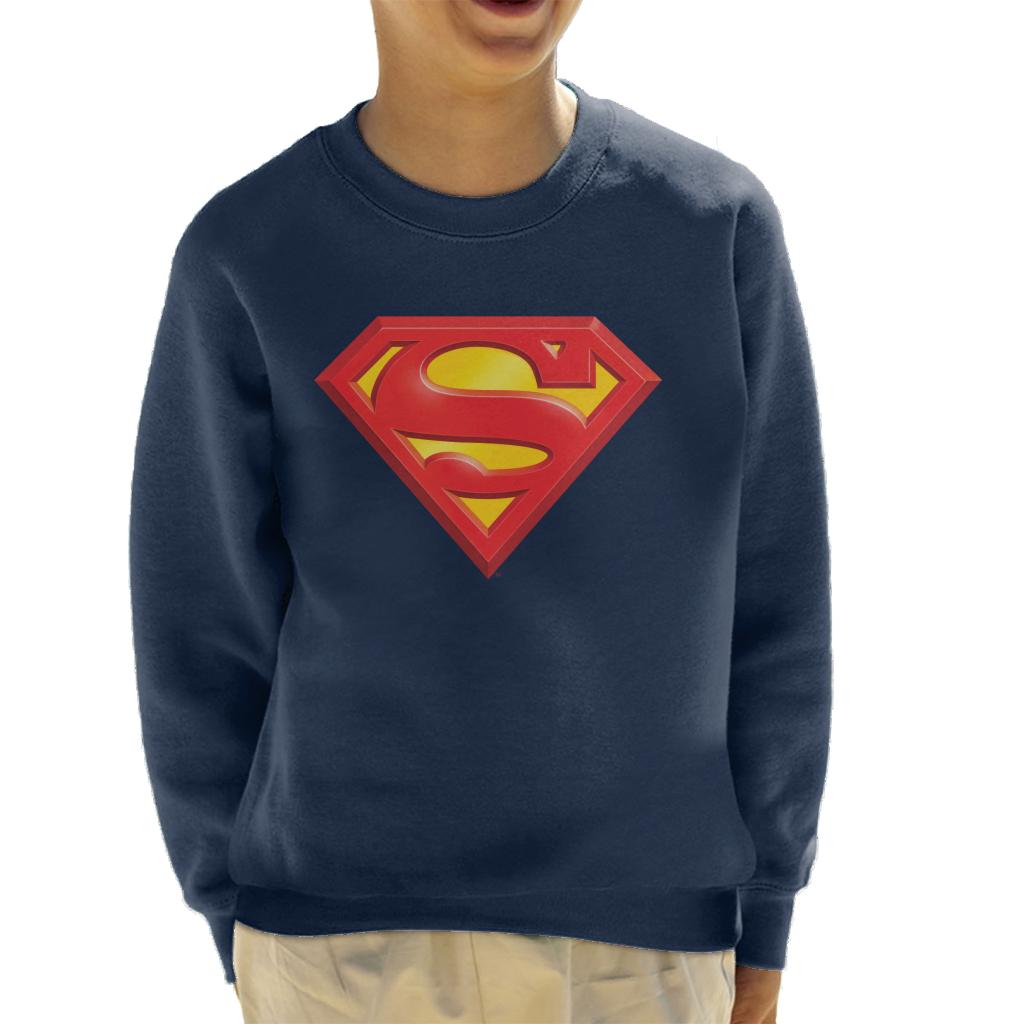 Superman Classic Logo Kid's Sweatshirt-ALL + EVERY