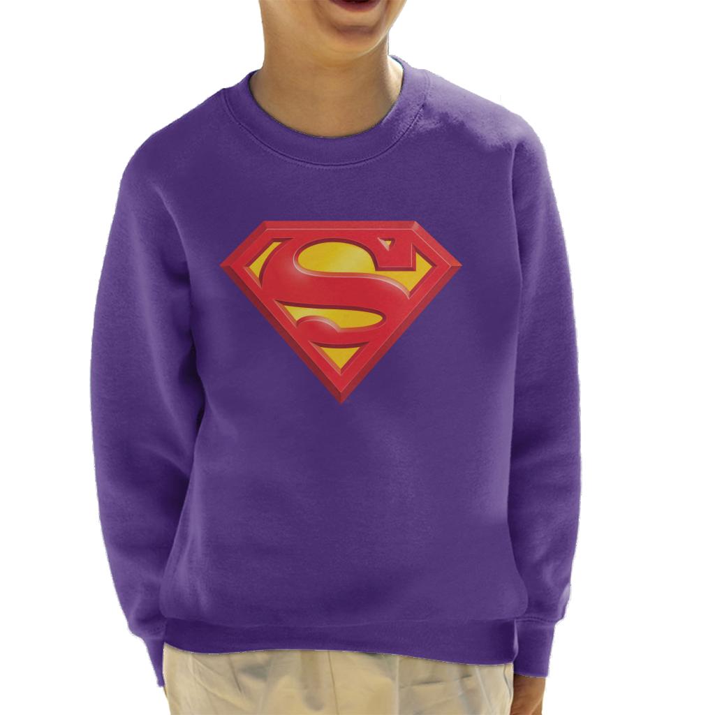 Superman Classic Logo Kid's Sweatshirt-ALL + EVERY