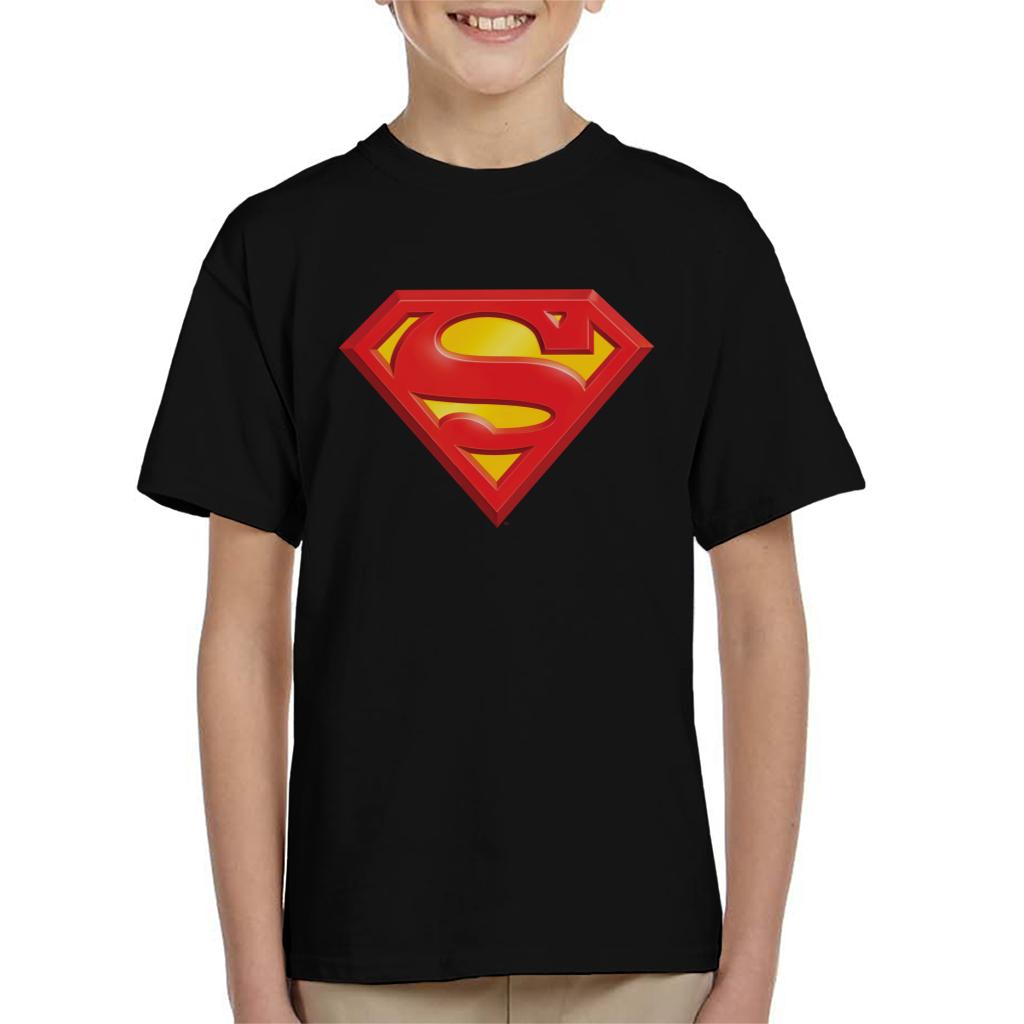 Superman Classic Logo Kid's T-Shirt-ALL + EVERY