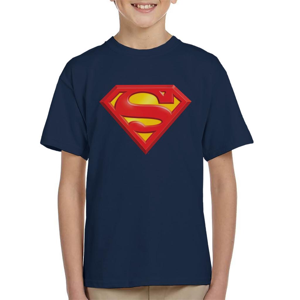 Superman Classic Logo Kid's T-Shirt-ALL + EVERY