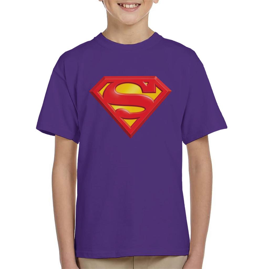 Superman Classic Logo Kid's T-Shirt-ALL + EVERY